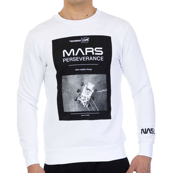 Kleidung Herren Sweatshirts Nasa -MARS03S Weiss