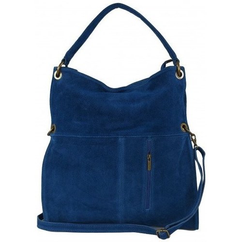 Taschen Damen Handtasche Vera Pelle WA44BJ Blau