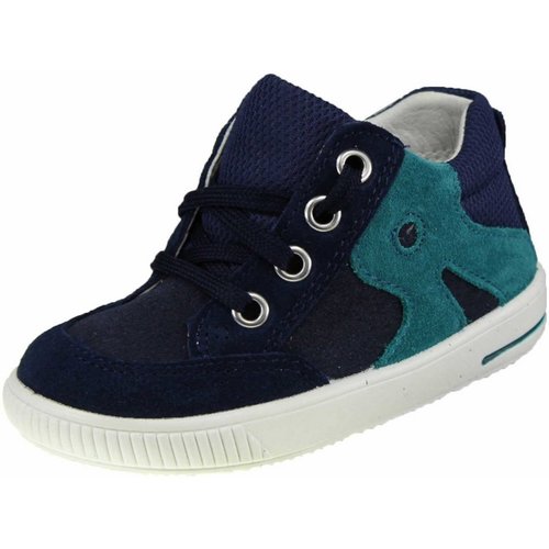 Schuhe Jungen Babyschuhe Superfit Schnuerschuhe -grün 1-000358-8010 Moppy Blau