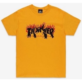 Kleidung Herren T-Shirts Thrasher  Gelb