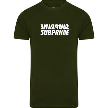 Kleidung Herren T-Shirts Subprime Shirt Mirror Army Grün