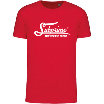 Kleidung Herren T-Shirts Subprime Big Logo Shirt Rot