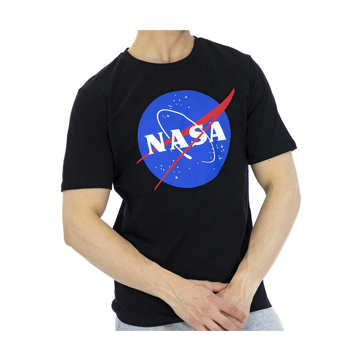 Kleidung Herren T-Shirts & Poloshirts Nasa -NASA49T Schwarz