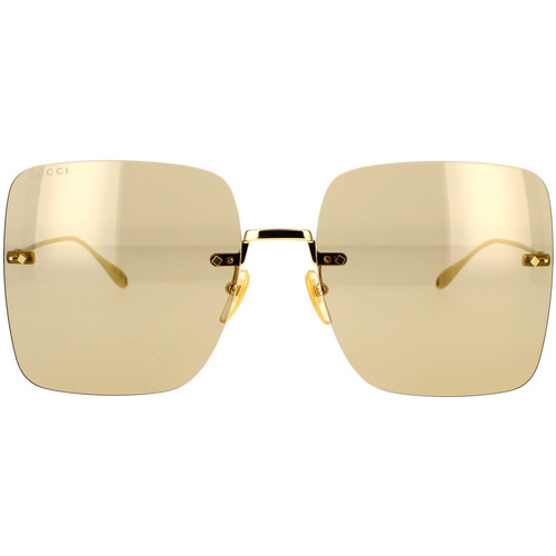 Uhren & Schmuck Damen Sonnenbrillen Gucci -Sonnenbrille GG1147S 003 Gold