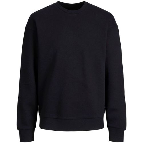 Kleidung Herren Sweatshirts Jack & Jones 12208182 CREW NECK-BLACK Schwarz