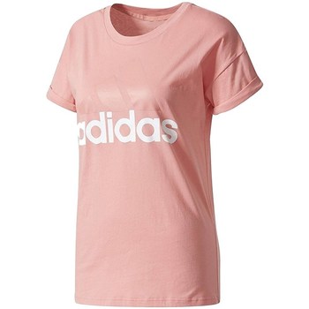 Kleidung Damen T-Shirts adidas Originals Ess Linear Tee Rosa