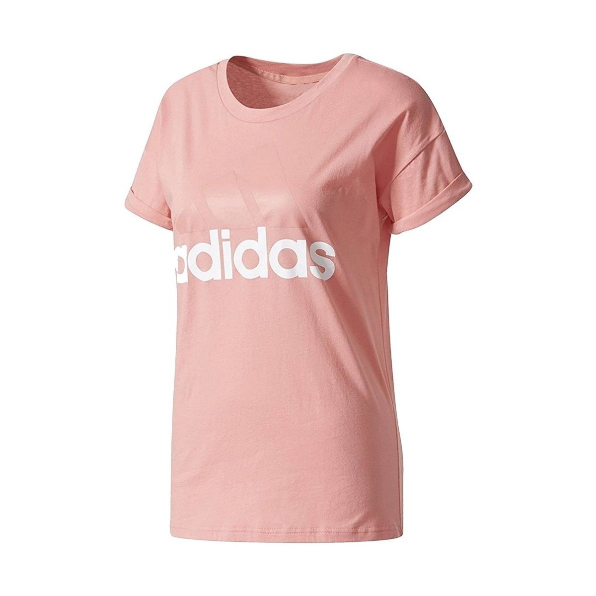Kleidung Damen T-Shirts adidas Originals Ess Linear Tee Rosa