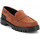 Schuhe Damen Slipper Kickers Deck Loafer Orange