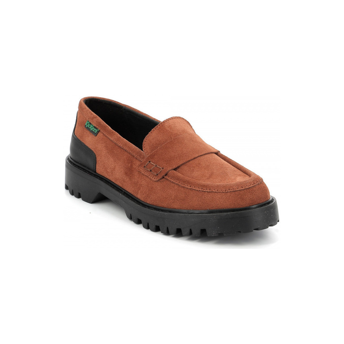 Schuhe Damen Slipper Kickers Deck Loafer Orange
