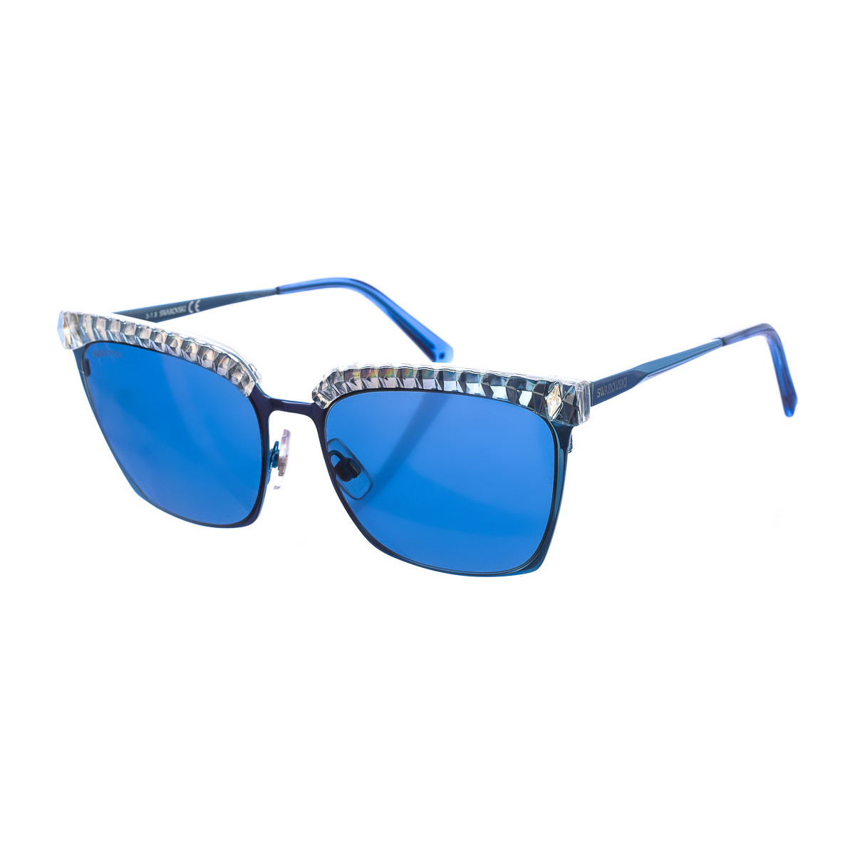 Uhren & Schmuck Damen Sonnenbrillen Swarovski SK0196S-92V Blau