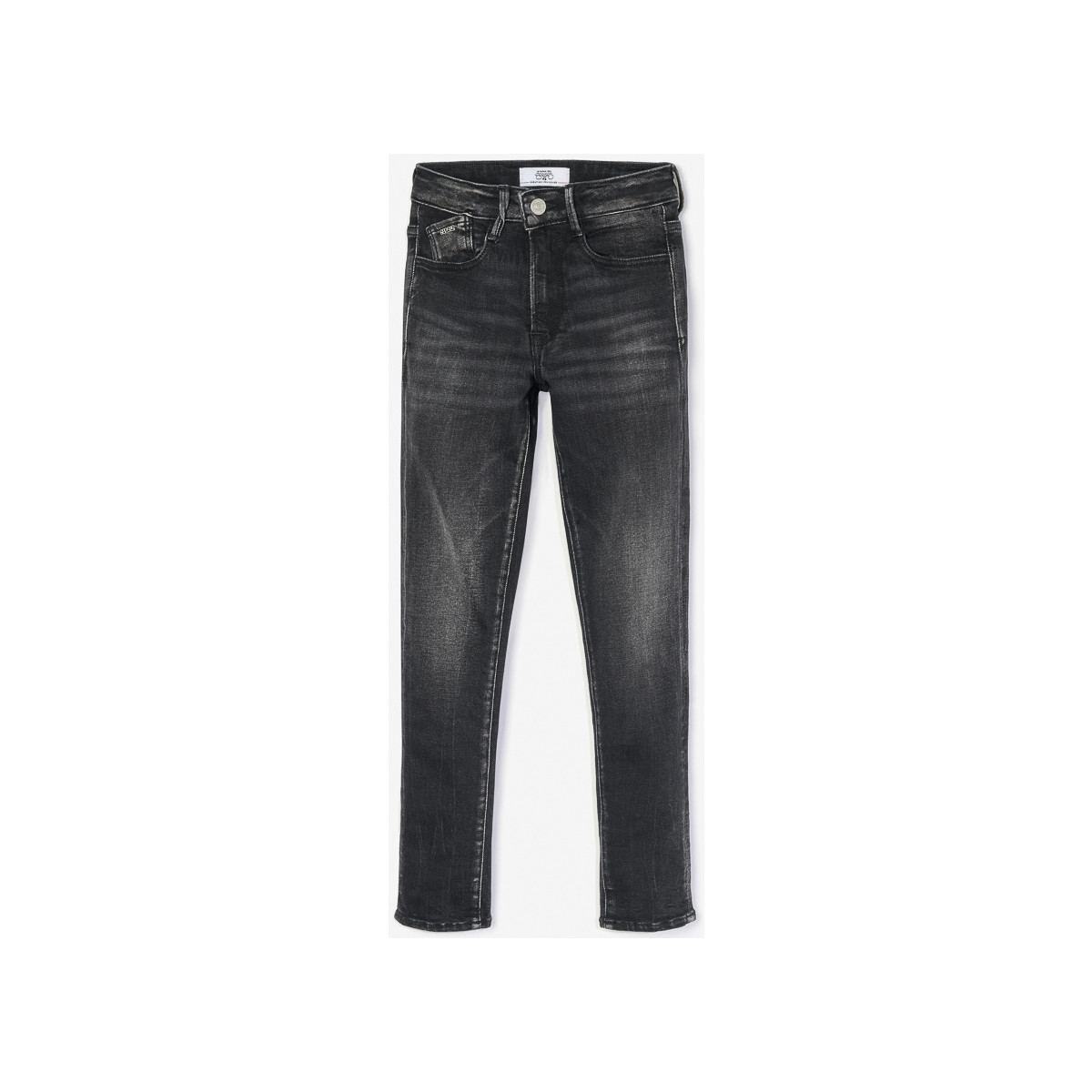 Kleidung Mädchen Jeans Le Temps des Cerises Jeans  Power Skinny High Waist, länge 34 Schwarz