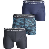 Unterwäsche Herren Boxer Björn Borg 3-Pack Boxers Total Eclipse Shade Blau