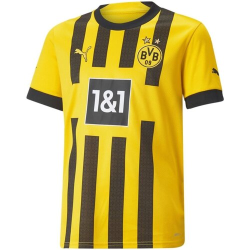 Kleidung Jungen T-Shirts & Poloshirts Puma Sport BVB HOME Jersey Replica Jr 765891 Gelb