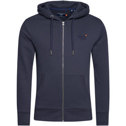 Kleidung Herren Pullover Superdry Premium Goods Hood Blau