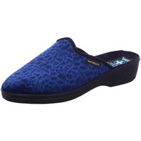 Schuhe Damen Hausschuhe Adanex 27677 blau