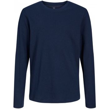 Kleidung Jungen T-Shirts & Poloshirts Jack & Jones 12197050 ORGANIC TEE-NAVY BLAZER Blau