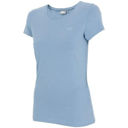Kleidung Damen T-Shirts 4F TSD350 Blau