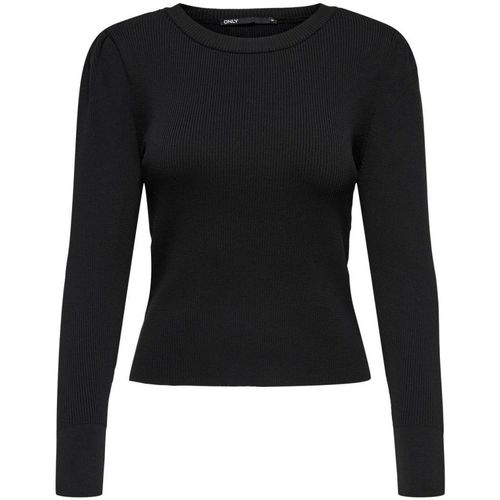Kleidung Damen Pullover Only 15251029 SALLY-BLACK Schwarz