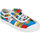 Schuhe Kinder Sneaker Kawasaki Cartoon Kids Shoe W/Elastic K202585 2084 Strong Blue Multicolor