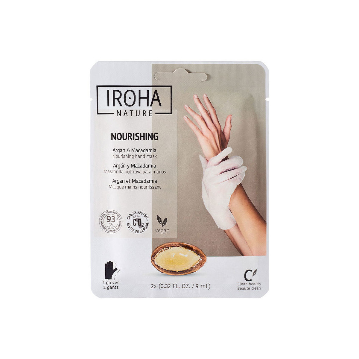 Beauty Hand & Fusspflege Iroha Nature Argan & Macadamia Nourishing Hand Mask 