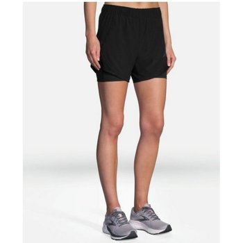 Kleidung Damen Shorts / Bermudas Brooks Sport Chaser 5 2-in-1 Short 221464001 001 schwarz