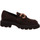 Schuhe Damen Slipper Luca Grossi Premium H406M Braun