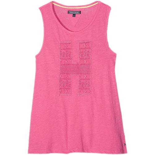 Kleidung Mädchen T-Shirts Tommy Hilfiger  Rosa