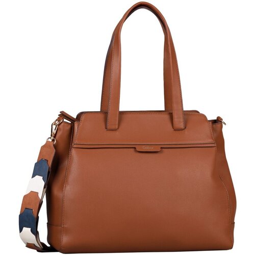 Taschen Damen Handtasche Gabor Mode Accessoires HAZEL, Zip shopper L, cognac 8967 22 Braun