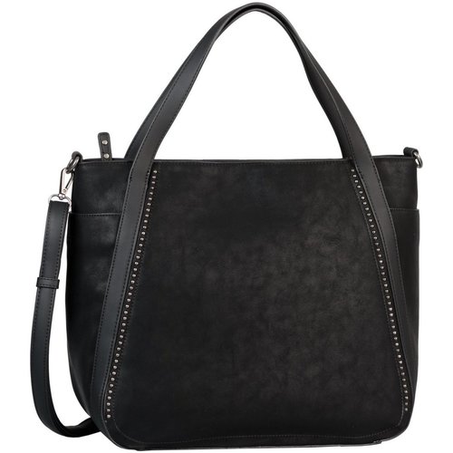 Taschen Damen Handtasche Gabor Mode Accessoires LILL, Zip shopper L, black 8989 60 Schwarz