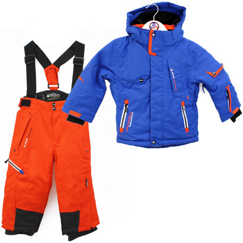 Kleidung Jungen Hosen Peak Mountain Ensemble de ski garçon ECOSMIC Blau