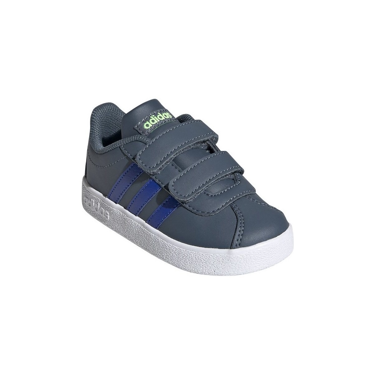 Schuhe Kinder Sneaker Low adidas Originals VL Court Grau