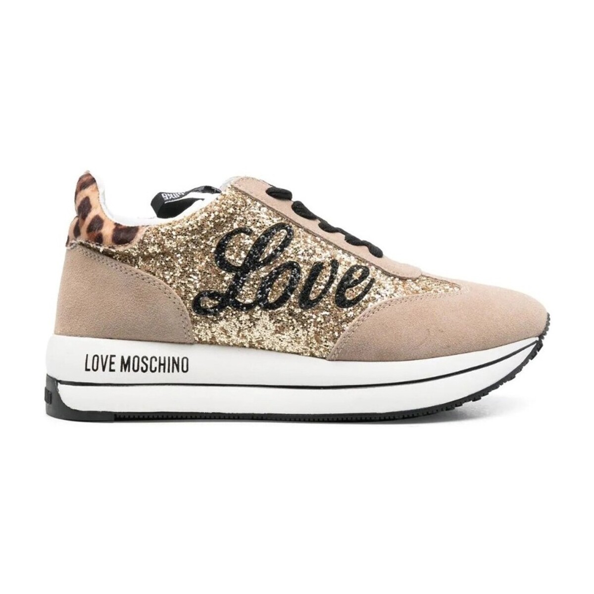 Schuhe Damen Sneaker Love Moschino JA15384G1FJJ390A Beige