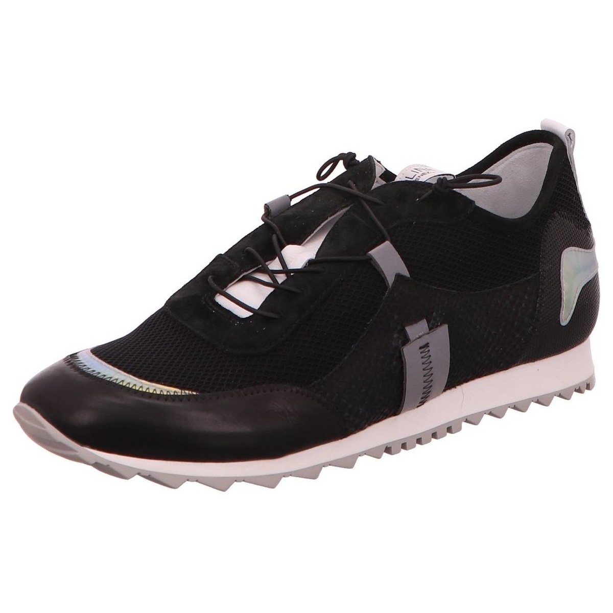 Schuhe Damen Derby-Schuhe & Richelieu Donna Carolina Schnuerschuhe Mix Tokyo nero 43-763-159-002 Schwarz