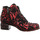 Schuhe Damen Stiefel Simen Stiefeletten 5224A SCHWARZ/ROT Rot