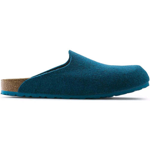 Schuhe Damen Hausschuhe Birkenstock Amsterdam BS Blau