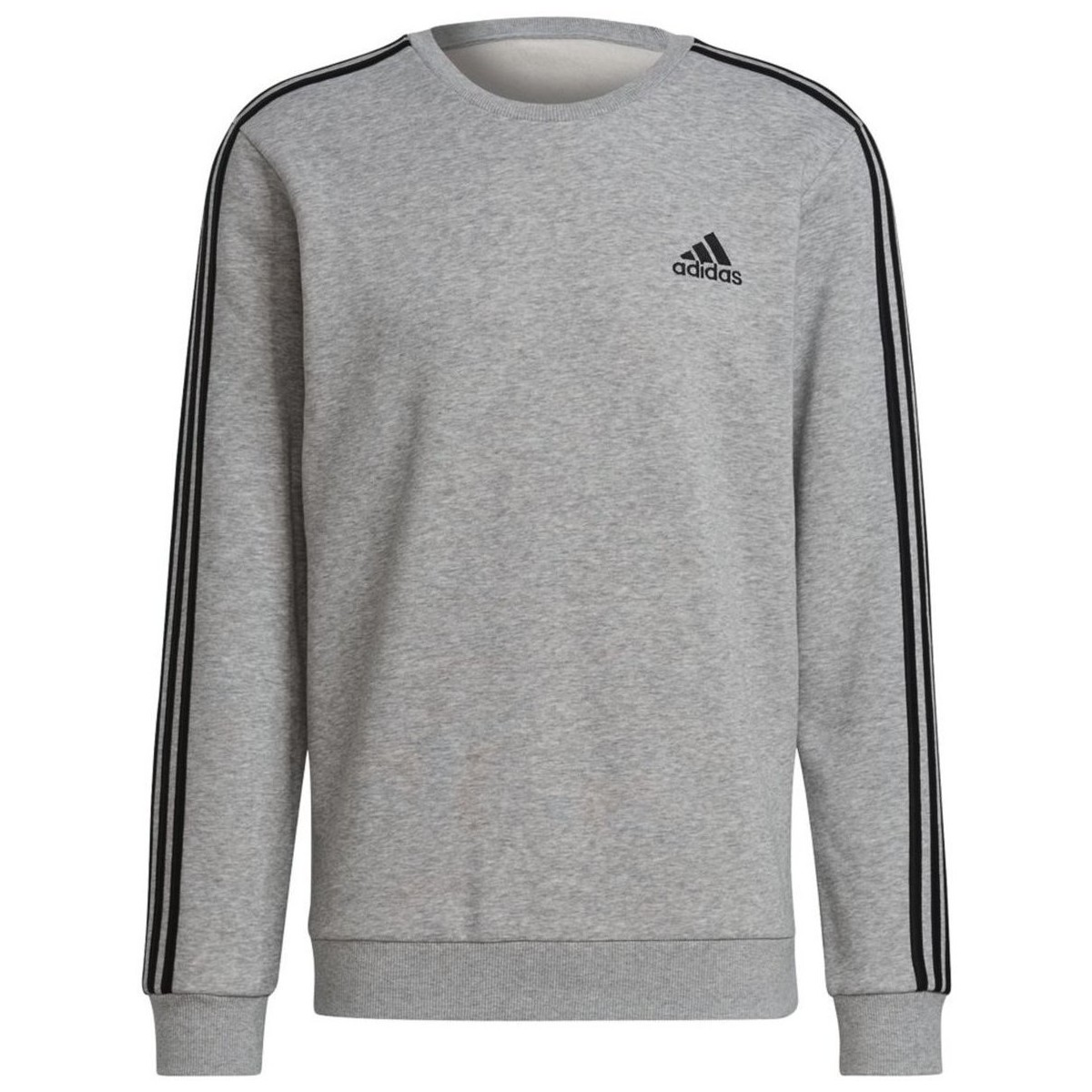 Kleidung Herren Pullover Adidas Sportswear Sport M 3S FL SWT,MGREYH/BLACK black-silver 1077349-000 Grau