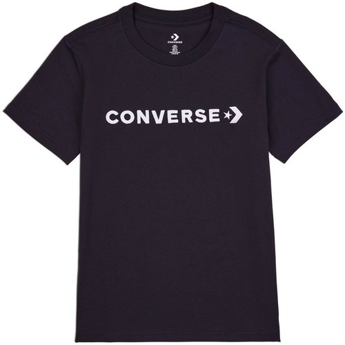 Kleidung Damen T-Shirts Converse Glossy Wordmark Schwarz