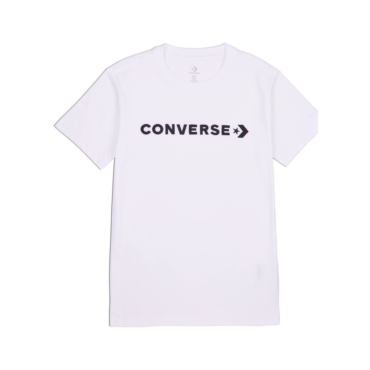 Kleidung Damen T-Shirts Converse Glossy Wordmark Weiss
