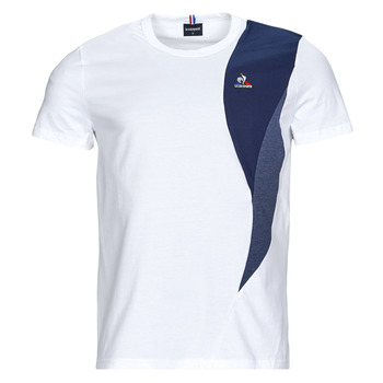 Kleidung Herren T-Shirts Le Coq Sportif SAISON 1 Tee SS N°1 M Weiss / Marine