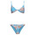 Kleidung Damen Bikini Roxy PT ROXY LOVE THE SURF KNOT SET Blau / Weiss / Rosa
