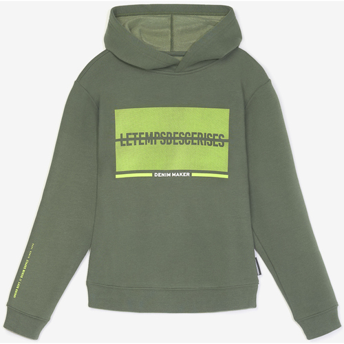 Kleidung Jungen Sweatshirts Le Temps des Cerises Kapuzen-sweatshirt MURABO Grün