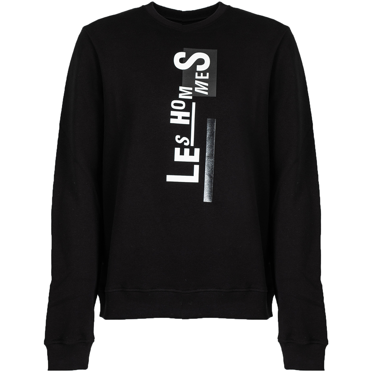 Kleidung Herren Sweatshirts Les Hommes LLH403-758P | Sweater Schwarz