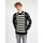 Kleidung Herren Pullover Les Hommes LLK113-654U | Wool Stripes Round Neck Jumper Schwarz