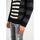 Kleidung Herren Pullover Les Hommes LLK113-654U | Wool Stripes Round Neck Jumper Schwarz