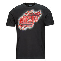 Kleidung Herren T-Shirts Diesel T-JUST-E43 Schwarz / Rot