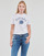 Kleidung Damen T-Shirts Diesel T-REG-G7 Weiss / Blau