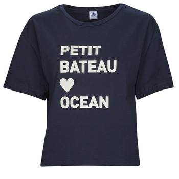 Kleidung Damen T-Shirts Petit Bateau A06TM04 Marine