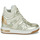 Schuhe Damen Sneaker High Guess LISA Weiss / Gold