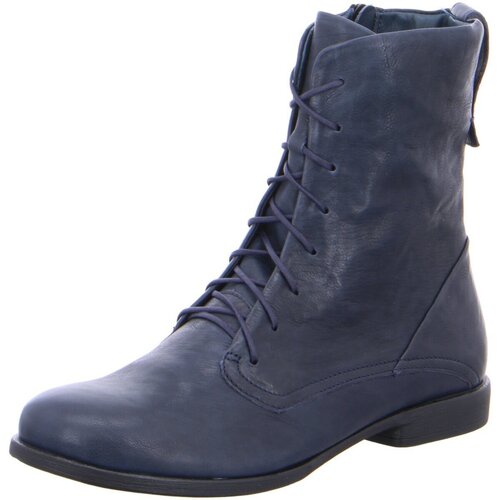 Schuhe Damen Low Boots Think Stiefeletten Agrat Schnürstiefelette navy 3-000034-8000 Blau