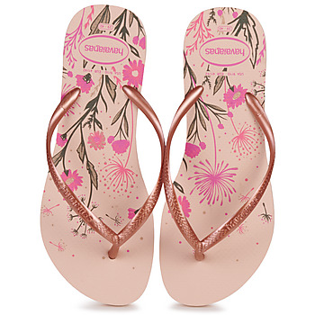 Schuhe Damen Zehensandalen Havaianas SLIM ORGANIC Rosa
